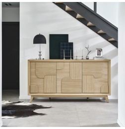 Enfilade 3 Portes Rivage | Chêne - 195 cm