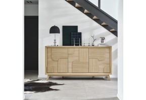 Enfilade 3 Portes Rivage | Chêne - 195 cm