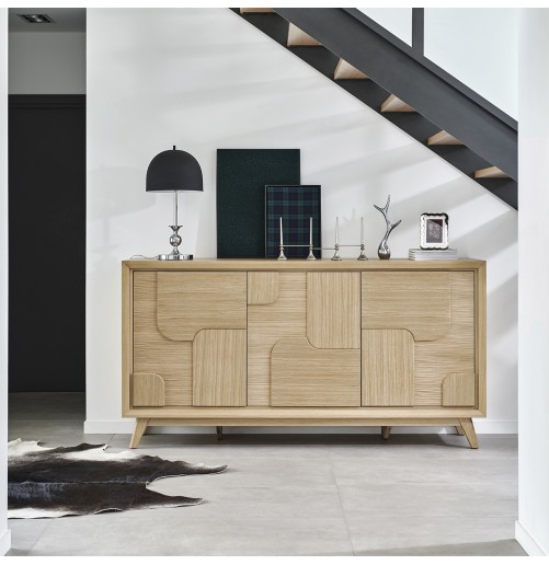 Enfilade 3 Portes Rivage | Chêne - 195 cm