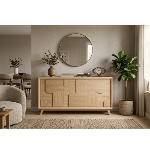 Enfilade 3 Portes Rivage | Chêne - 195 cm
