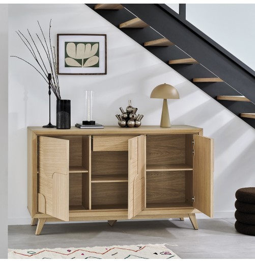 Enfilade 3 Portes Rivage | Chêne – 170 cm