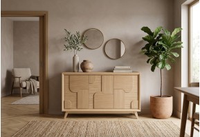 Enfilade 3 Portes Rivage | Chêne – 170 cm