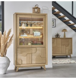 Vitrine 4 Portes Rivage | Chêne & Design Contemporain