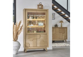 Vitrine 4 Portes Rivage | Chêne & Design Contemporain