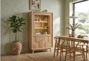 Vitrine 4 Portes Rivage | Chêne & Design Contemporain