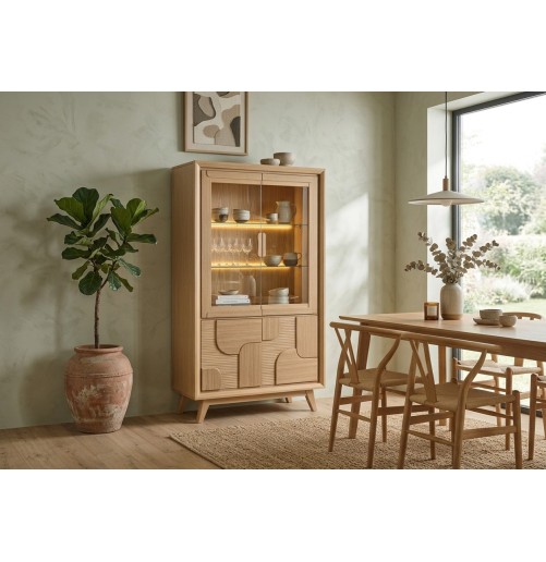 Vitrine 4 Portes Rivage | Chêne & Design Contemporain