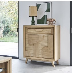 Bibus 2 Portes Rivage en Chêne | Meuble de Rangement