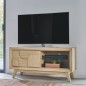 Meuble TV-Hifi 1 Porte Rivage en Chêne | 120 cm