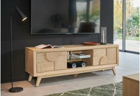 Meuble TV-Hifi 2 Portes Rivage en Chêne | 170 cm