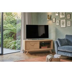 Meuble TV-Hifi 1 Porte Rivage en Chêne | 120 cm