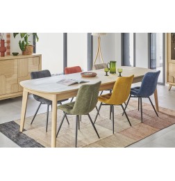Table Tonneau Rivage 180 cm avec 2 Allonges | Chêne