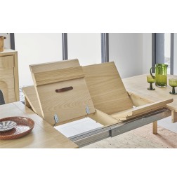 Table Tonneau Rivage en Chêne avec Allonges | 160 cm
