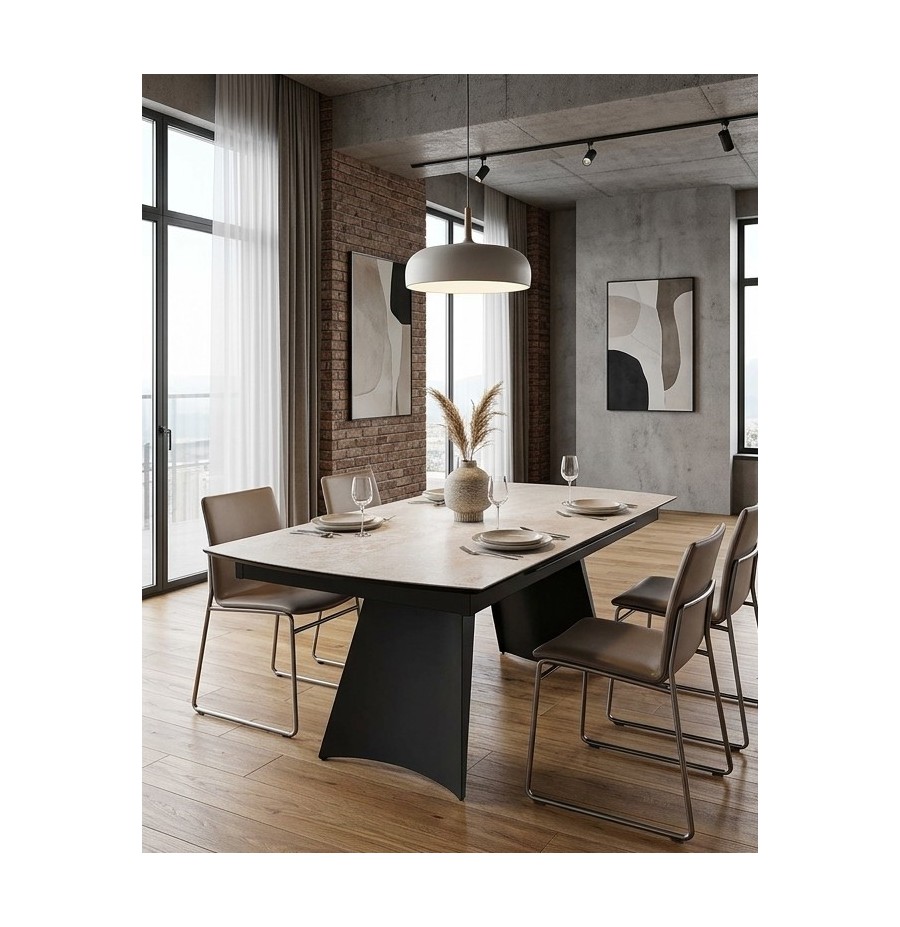 Table Athena 170 cm en Céramique Extensible | 255 cm