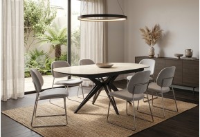 Table Némésis 130 cm en Céramique Extensible | 190 cm