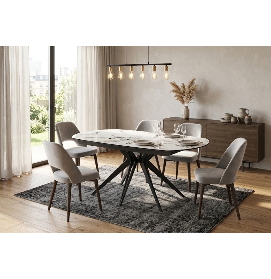 Table Némésis 130 cm en Céramique Extensible | 190 cm
