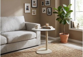 Table de Salon Sintra en Céramique 50x50 cm | Design Pétale