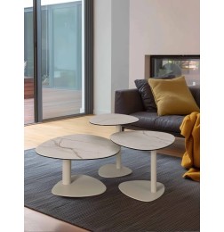 Table de salon Lagos en céramique | Design contemporain