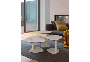 Table de salon Lagos en céramique | Design contemporain