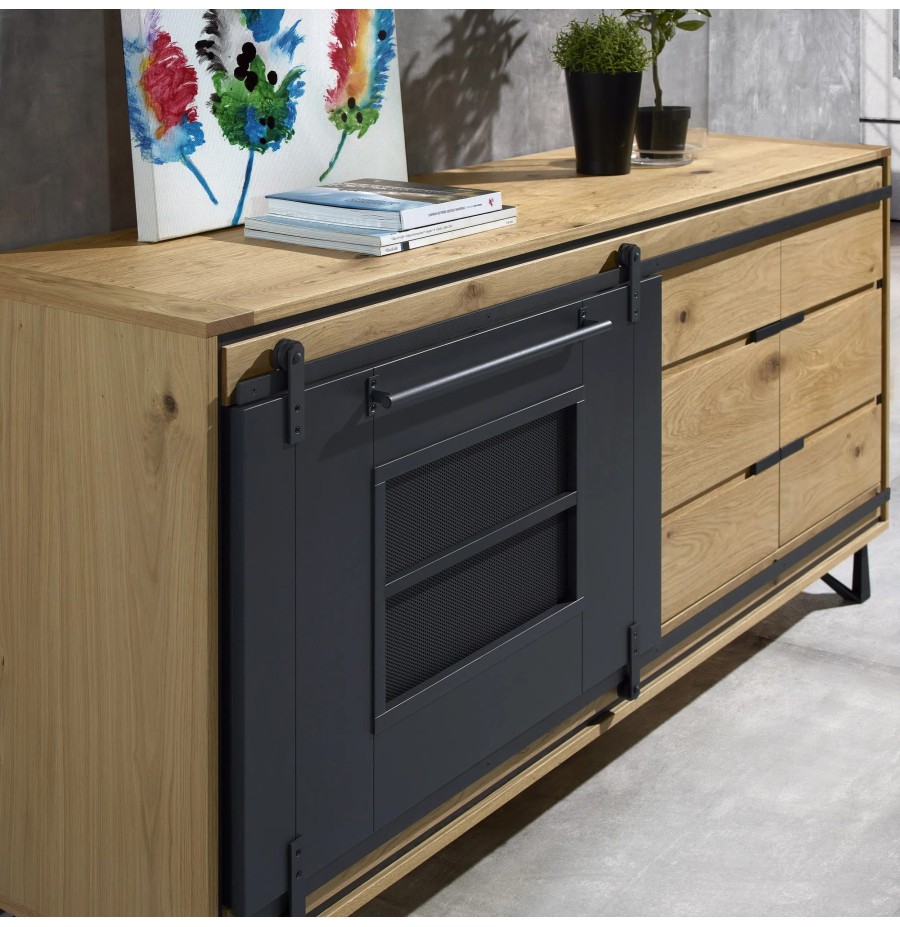 Enfilade 3 portes Sunset – 205 cm
