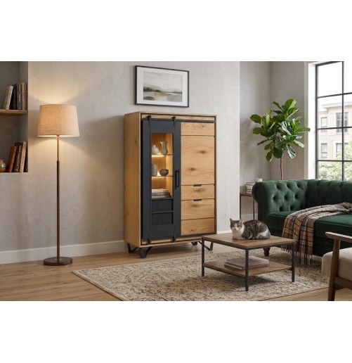 Vitrine 3 portes Sunset – 110 cm