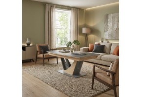 Table tonneau céramique Omega | 160 cm