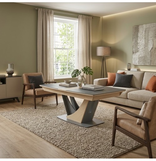 Table tonneau céramique Omega | 160 cm