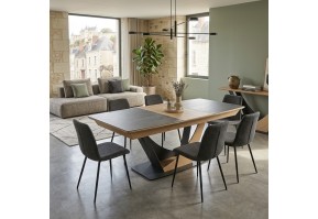 Table tonneau céramique Omega | 190 cm