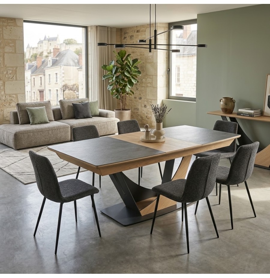 Table tonneau céramique Omega | 190 cm Table tonneau céramique Omega | 190 cm
