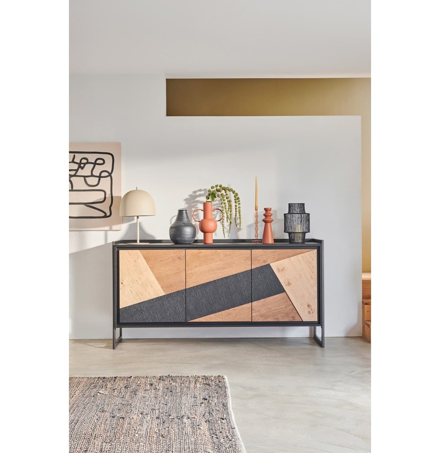 Enfilade Graffik 3 portes bois | 180 cm