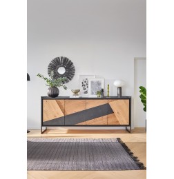 Enfilade Graffik 4 portes bois | 220 cm