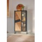 Vitrine Graffik 1 porte bois, 1 porte verre Vitrine Graffik 1 porte bois, 1 porte verre