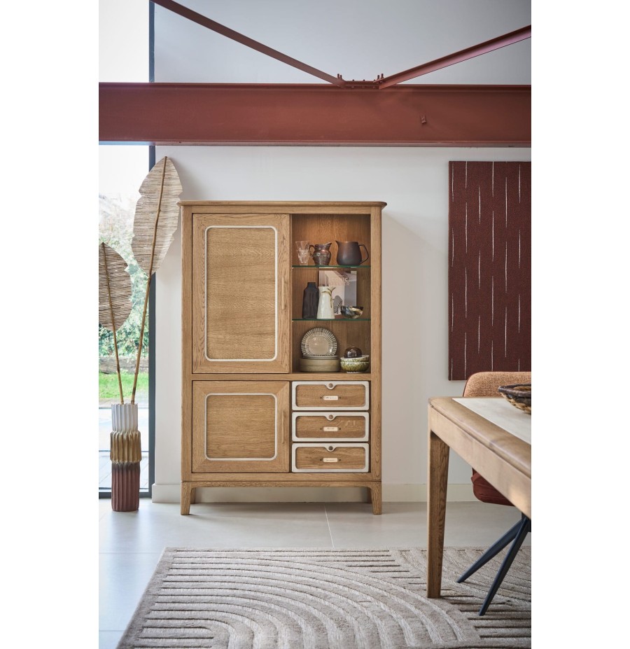 Vitrine Jazz 3 portes battantes 1 niche