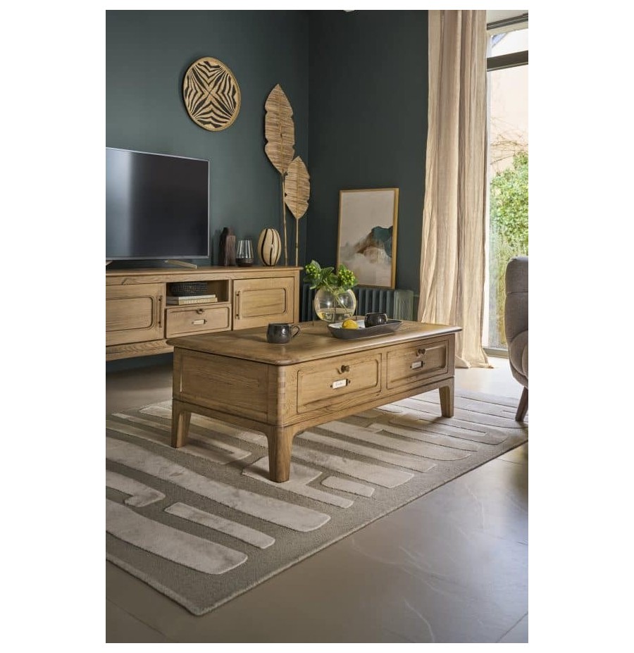 Table basse Jazz relevable dessus bois