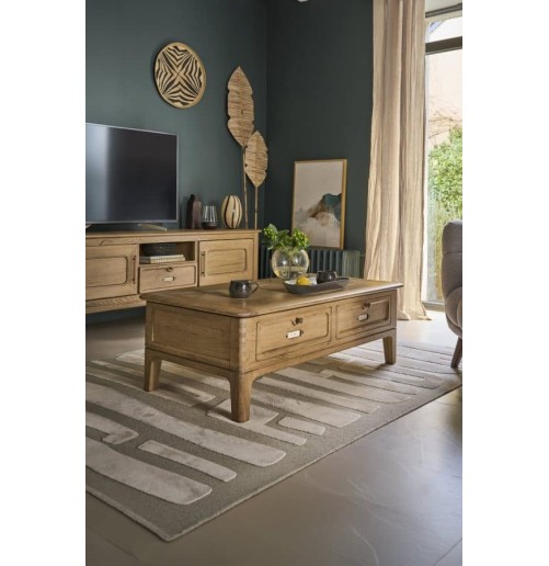 Table basse Jazz relevable dessus bois