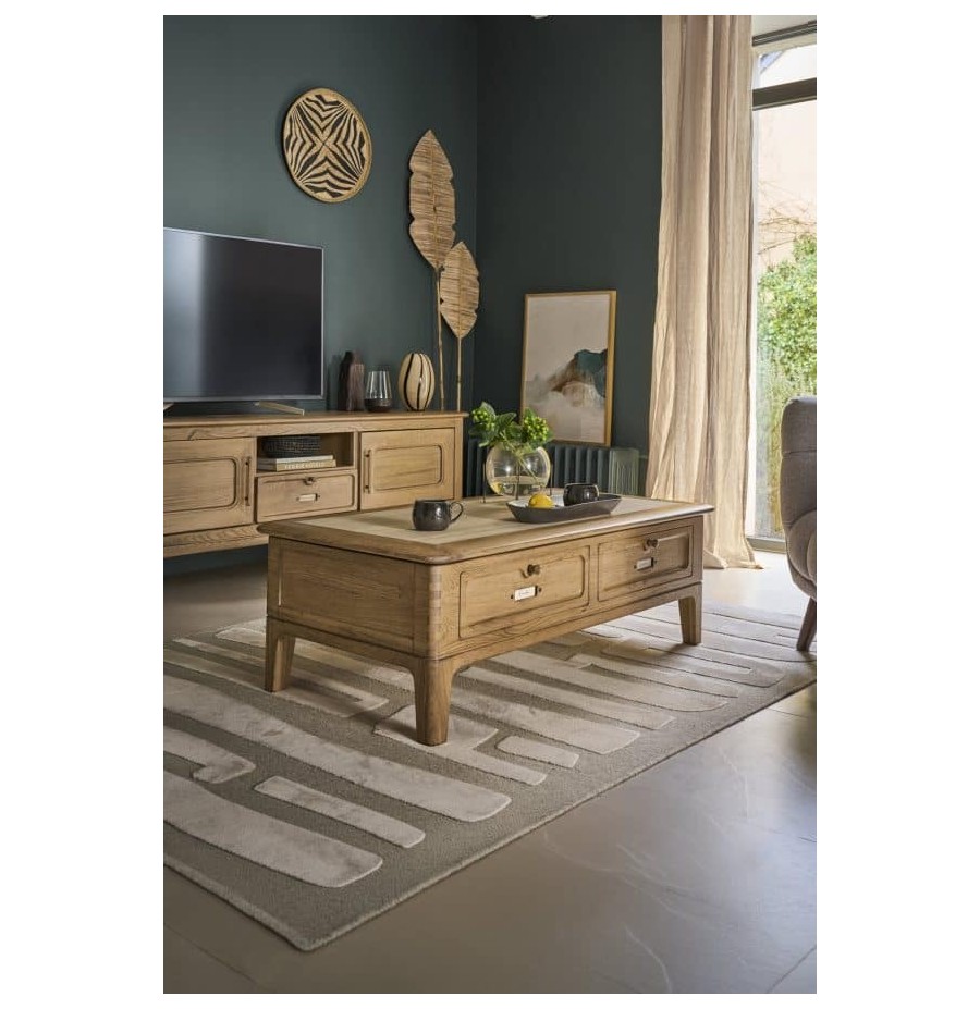 Table basse Jazz relevable dessus céramique