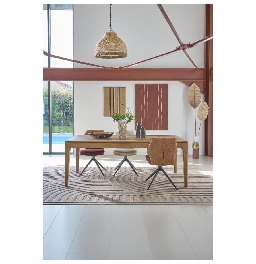 Table de repas Jazz dessus bois | 180 cm