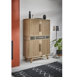 Armoirette Tango 4 portes rideau, 3 tiroirs