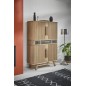 Armoirette Tango 4 portes rideau, 3 tiroirs