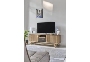 Meuble TV Tango 2 portes rideau | 150 cm