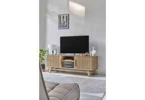 Meuble TV Tango 2 portes rideau | 180 cm